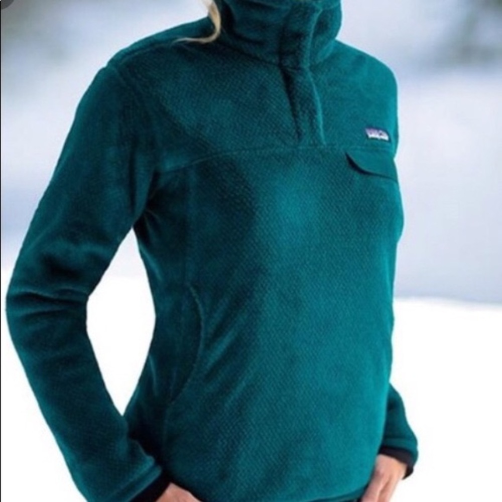 Patagonia Women’s Re-Tool Snap-T Fleece Pullover - Medium Blue Green Teal
